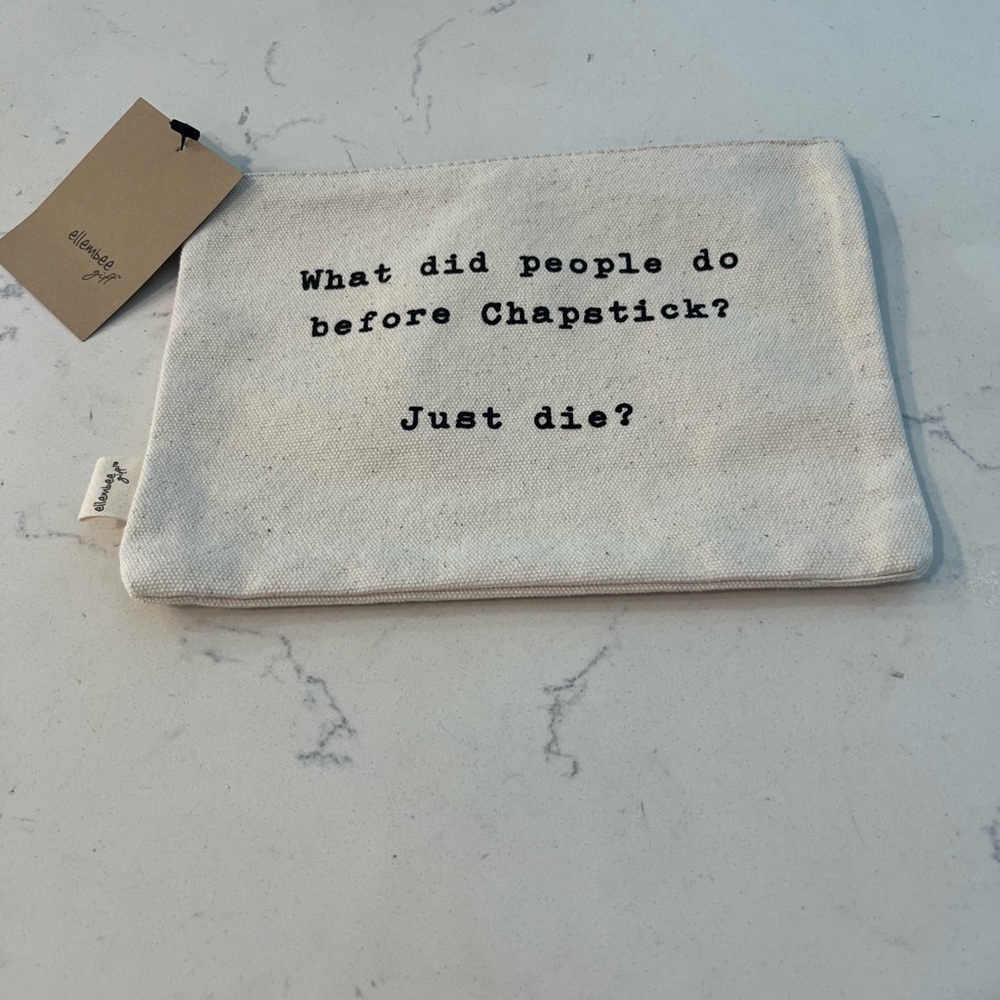Makeup Organizer Pouch - White